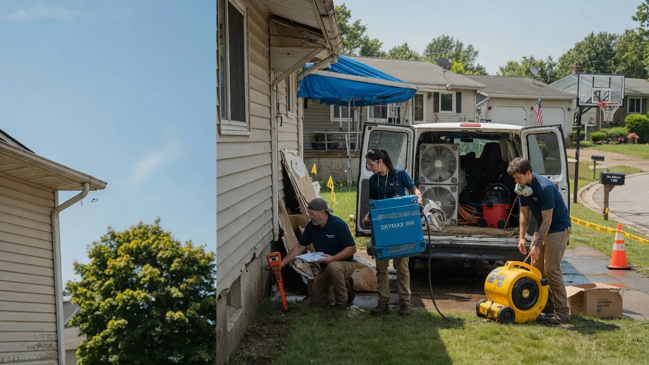Ceiling Leak Cleanup in Packwaukee, WI near me